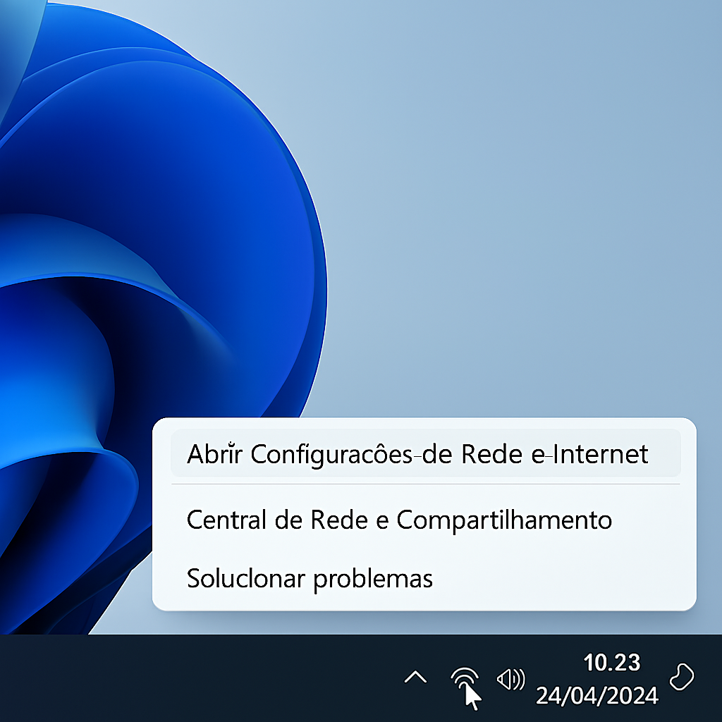 Abrir Configurações de Rede
